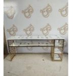میز ناخن نرده ای 20*20 دو نفره بدون کشو  مدشاپ